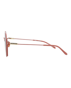 Chloe Round-Frame Metal Sunglasses Pink Pink Brown (CH0169SA-30014200-004)