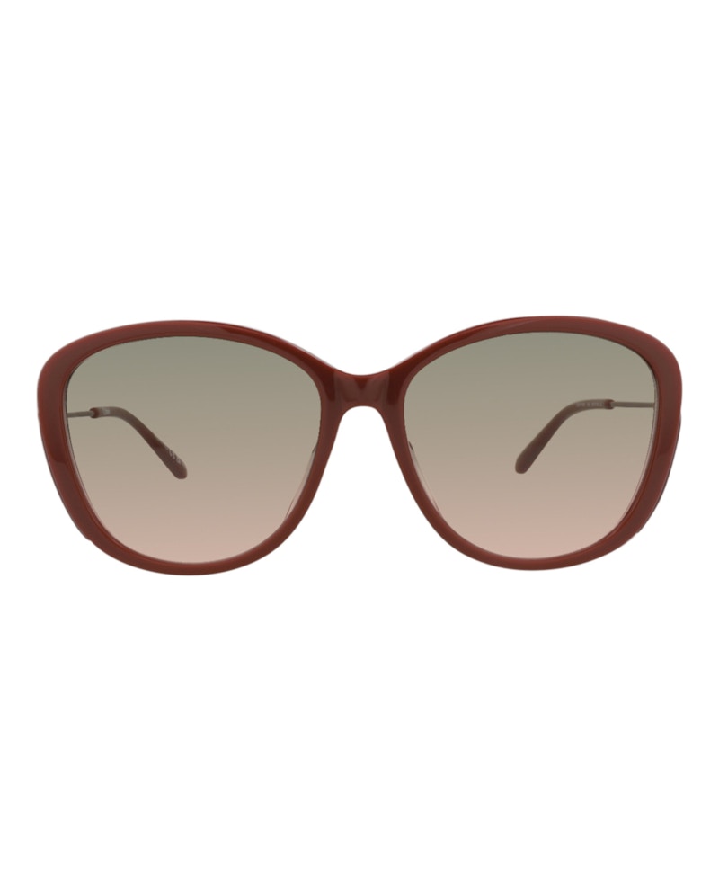 Chloe Round-Frame Recycled Acetate Sunglasses Brown Brown Green (CH0175SK-30014202-004)