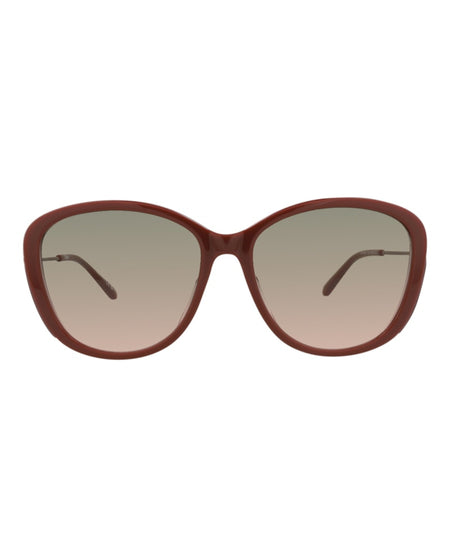 Chloe Round-Frame Recycled Acetate Sunglasses Brown Brown Green (CH0175SK-30014202-004)