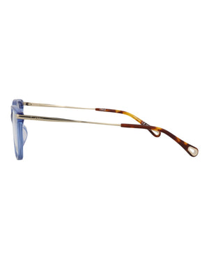 Chloe Square-Frame Bio Acetate Optical Frames Blue Gold Transparent (CH0059OA-30011515-004)