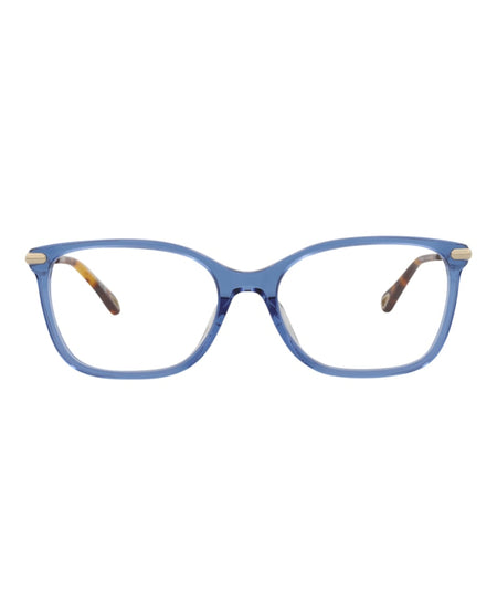 Chloe Square-Frame Bio Acetate Optical Frames Blue Gold Transparent (CH0059OA-30011515-004)