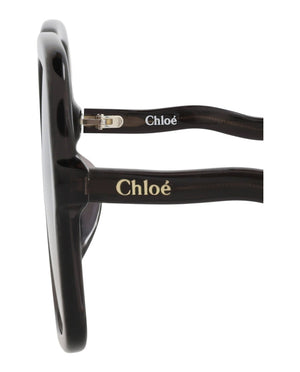 Chloe Square-Frame Bio Acetate Sunglasses Grey Grey Blue (CH0086SA-30012858-001)