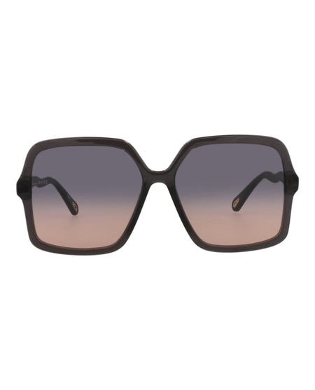 Chloe Square-Frame Bio Acetate Sunglasses Grey Grey Blue (CH0086SA-30012858-001)