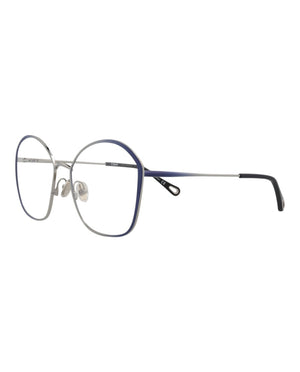 Chloe Square-Frame Metal Optical Frames Blue Blue Transparent (CH0017OA-30009909-001)