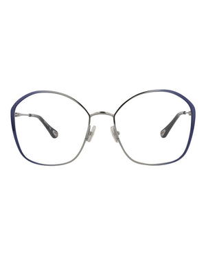 Chloe Square-Frame Metal Optical Frames Blue Blue Transparent (CH0017OA-30009909-001)