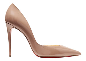 Christian Louboutin Iriza 100mm Pump Nude Patent Leather