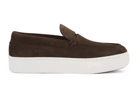 Christian Louboutin Paqueboat Flat Crosta Retournee Dark Brown
