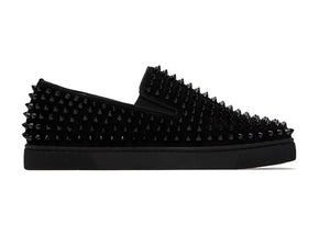 Christian Louboutin Spike Roller Boat Sneaker Black