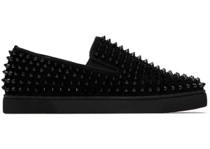 Christian Louboutin Spike Roller Boat Sneaker Black
