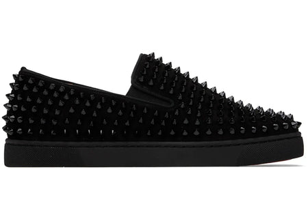 Christian Louboutin Spike Roller Boat Sneaker Black