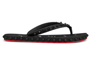 Christian Louboutin Super Loubi Flip Donna Flat Black (Women's)