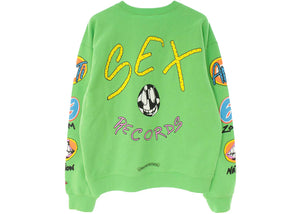 Chrome Hearts Matty Boy Sex Records Crewneck Sweatshirt Citrus