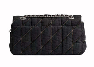 Coach Tabby Shoulder Bag 26 With Quilting Silver/Black