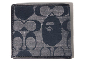 Coach x BAPE Coin Wallet Navy