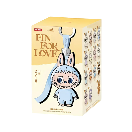 Pop Mart Labubu The Monsters Pin for Love Series Vinyl Plush Pendant (A-M) Single Blind Box