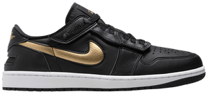 Air Jordan 1 Low FlyEase Black Metallic Gold