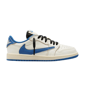 Fragment Design x Travis Scott x Air Jordan 1 Retro Low OG SP PS Sail Military Blue