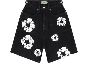 Denim Tears The Cotton Wreath Jean Shorts Black