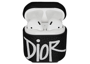 Dior And Shawn Airpods Case Black