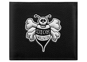 Dior And Shawn Wallet (8 Card Slot) Bee Black