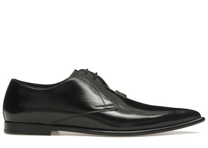 Dolce & Gabbana Achille Derby Shoes Black Buff Nappa Calfskin