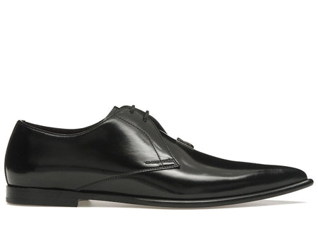 Dolce & Gabbana Achille Derby Shoes Black Buff Nappa Calfskin