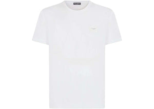 Dolce & Gabbana Cotton Branded Plate T-Shirt White