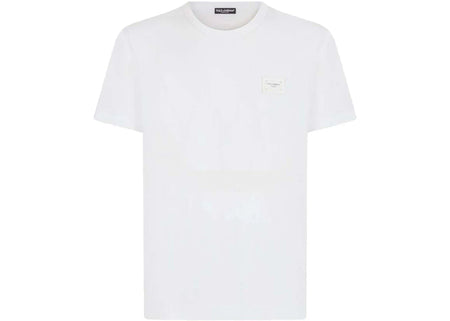 Dolce & Gabbana Cotton Branded Plate T-Shirt White