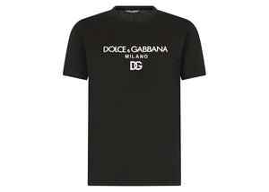 Dolce & Gabbana Cotton DG Embroidery and Patch T-Shirt Black