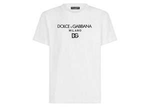 Dolce & Gabbana Cotton DG Embroidery and Patch T-Shirt White