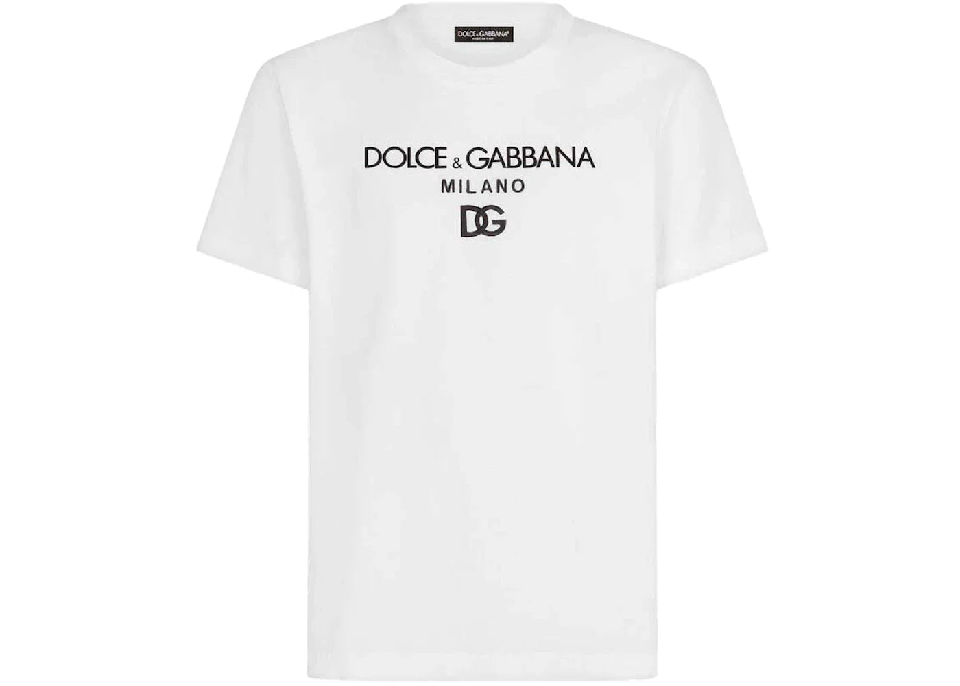 Dolce & Gabbana Cotton DG Embroidery and Patch T-Shirt White
