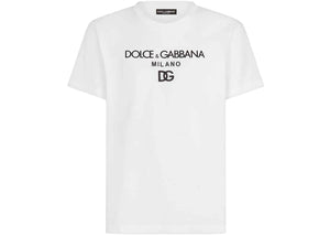 Dolce & Gabbana Cotton DG Embroidery and Patch T-Shirt White