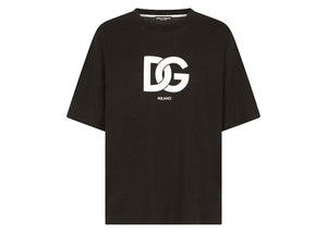 Dolce & Gabbana Cotton DG Logo Print T-Shirt Black