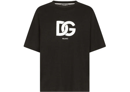 Dolce & Gabbana Cotton DG Logo Print T-Shirt Black