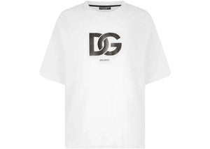 Dolce & Gabbana Cotton DG Logo Print T-Shirt White