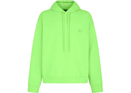 Dolce & Gabbana Jersey Metal DG Logo Hoodie Green