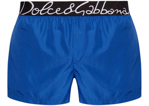 Dolce & Gabbana Logo Swim Shorts Blue/Black