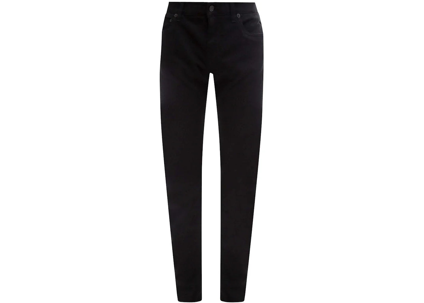 Dolce & Gabbana Man Stretch Cotton Back Embossed Logo Trousers Black