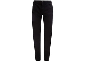Dolce & Gabbana Man Stretch Cotton Back Embossed Logo Trousers Black