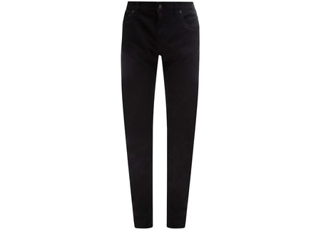 Dolce & Gabbana Man Stretch Cotton Back Embossed Logo Trousers Black
