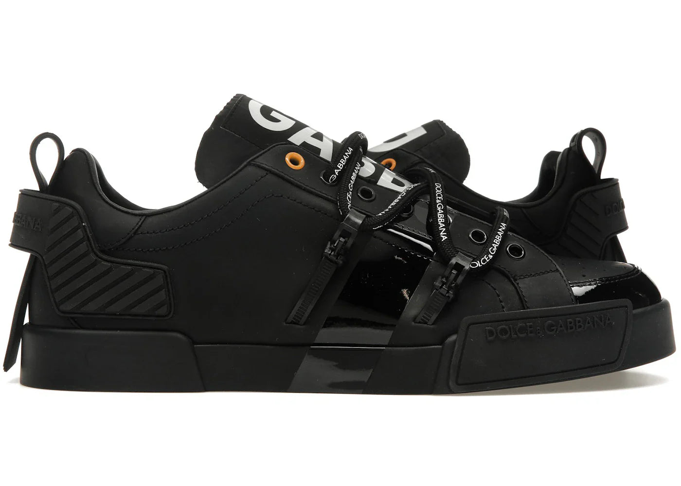 Dolce & Gabbana Portofino Strapped Black White