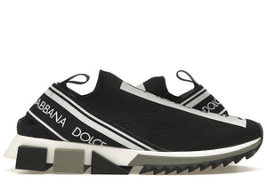 Dolce & Gabbana Sorrento Logo Slip On Black Grey White