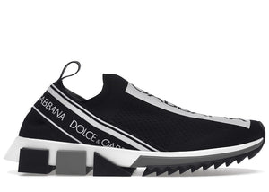 Dolce & Gabbana Sorrento Logo Slip On Black White (Women's)