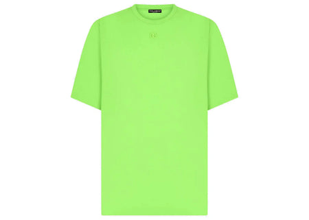 Dolce & Gabbana Technical Jersey Metallic DG Logo T-Shirt Green