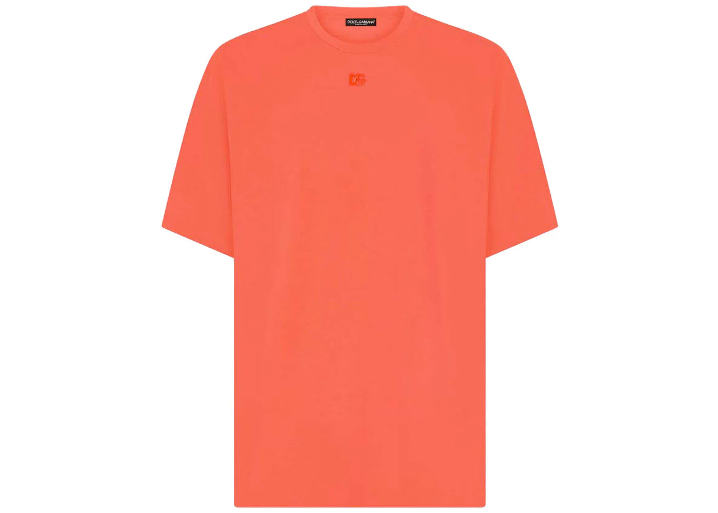 Dolce & Gabbana Technical Jersey Metallic DG Logo T-Shirt Pink