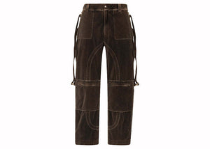 Dolce & Gabbana Velvet Cargo Trousers Brown
