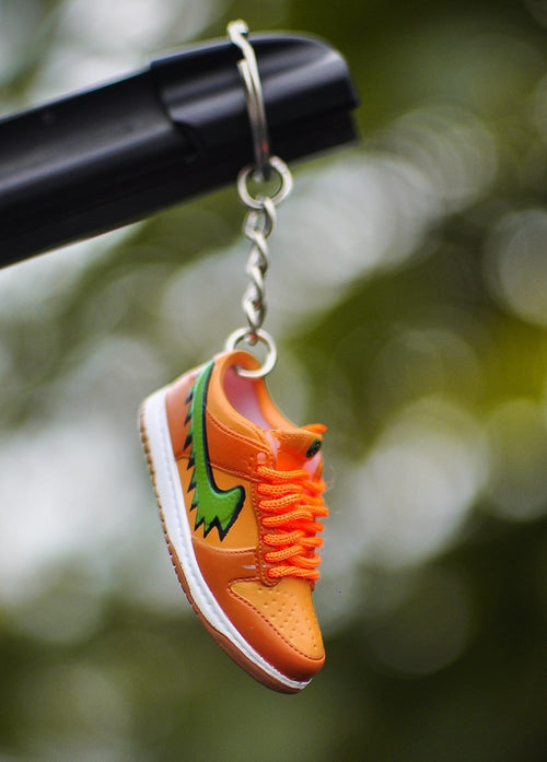 3D Sneaker Keychain SB Dunk Grateful Dead Orange