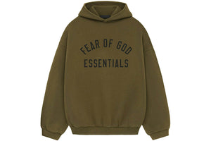 Fear of God Essentials Fleece Hoodie Olive