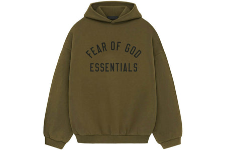 Fear of God Essentials Fleece Hoodie Olive