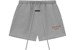 Fear of God Essentials Fleece Soccer Shorts Dark Heather
